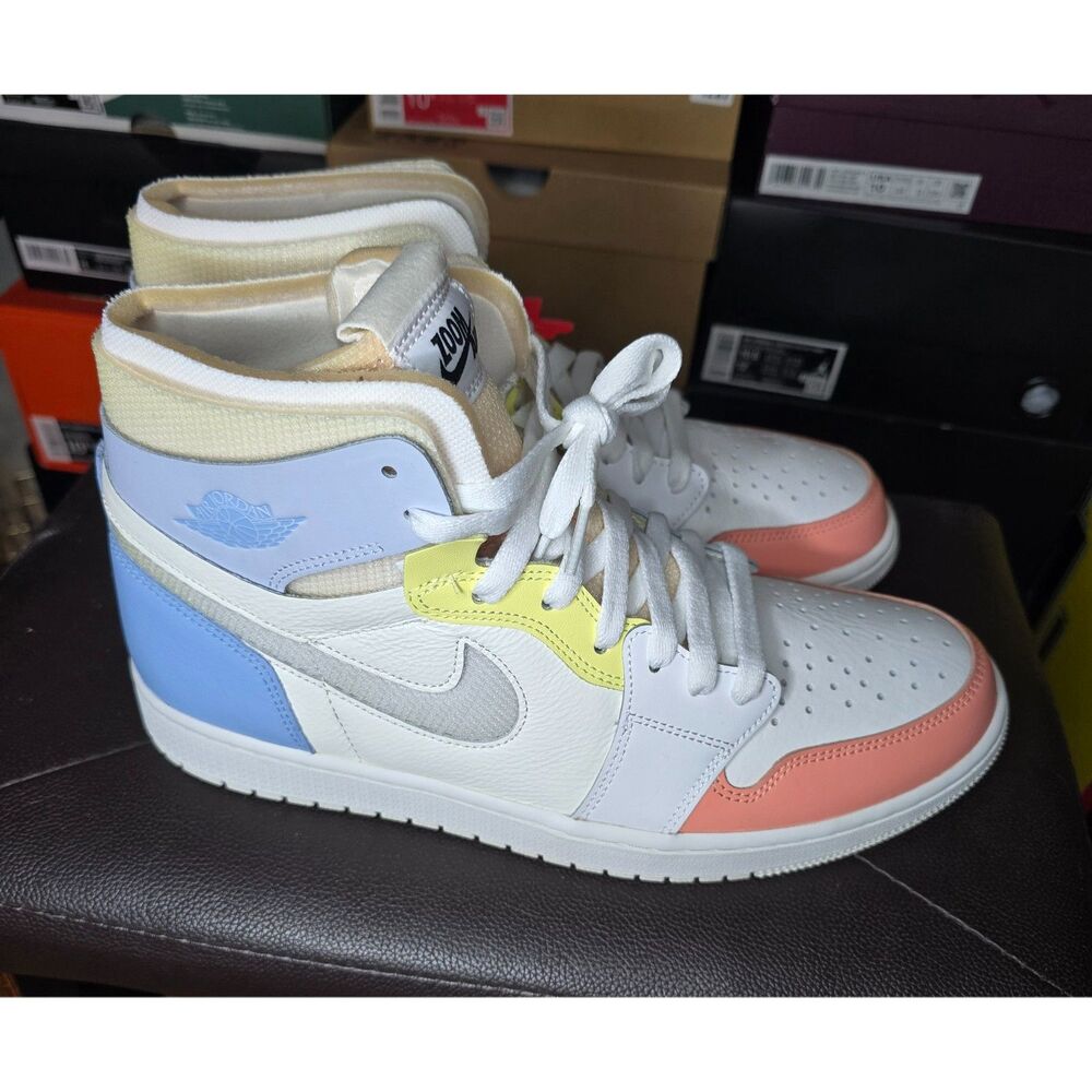 Nike Air Jordan 1 High Zoom CMFT To My First Coach DJ6910-100 Men’s 11 New - Picture 2 of 7